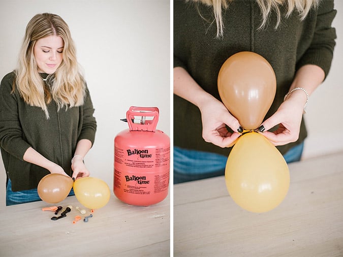 how to make your own DIY balloon arch via LaurenConrad.com