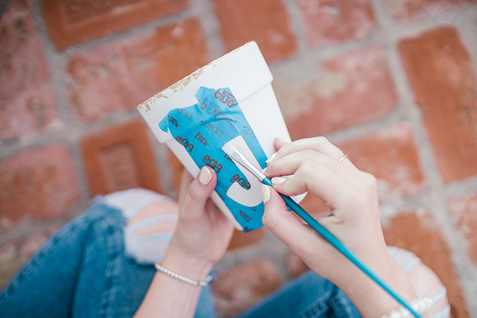 DIY: Mini Painted Pots - Lauren Conrad