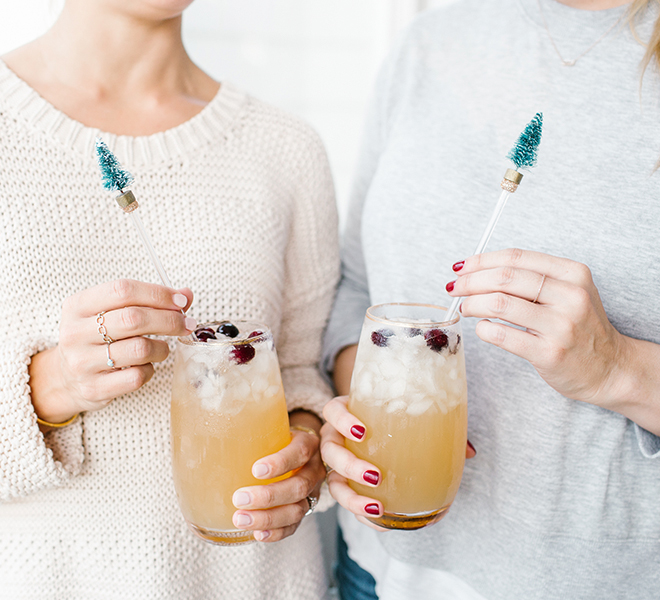 Rose Gold Heart Swizzle Sticks - DIY