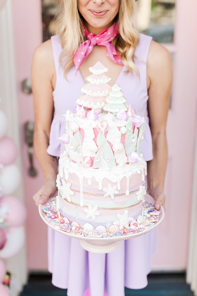 a pink candyland christmas with LaurenConrad.com