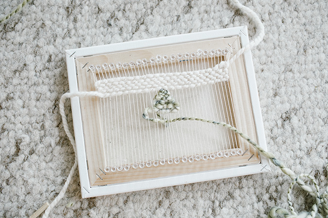 DIY woven wall hanging via LaurenConrad.com