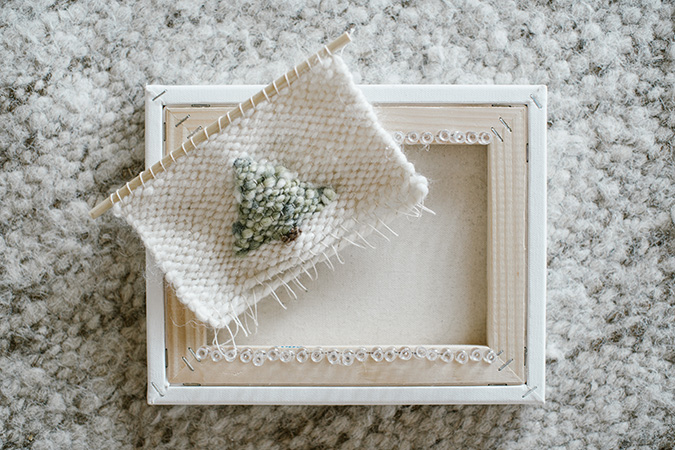 how to DIY a woven wall hanging via LaurenConrad.com