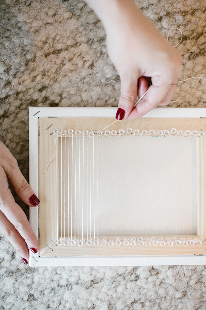 DIY woven wall hanging via LaurenConrad.com