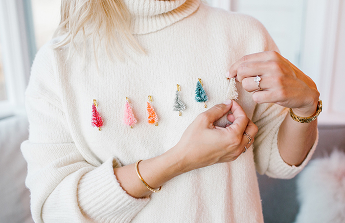 how to make a holiday sweater at home via LaurenConrad.com