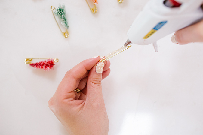 how to make a christmas sweater with bottle brush trees