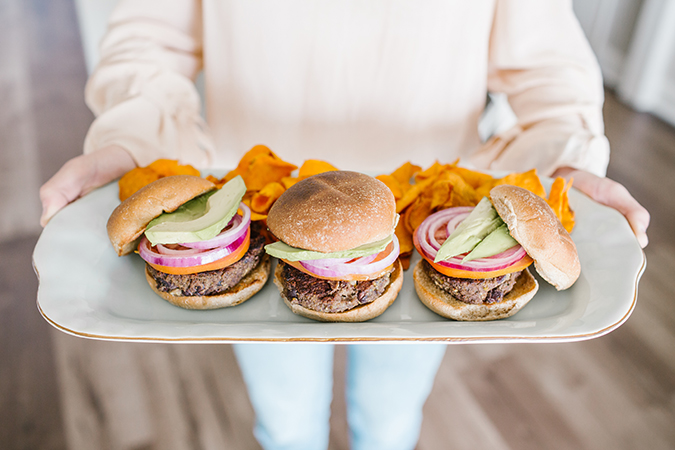 black bean burger recipe via LaurenConrad.com