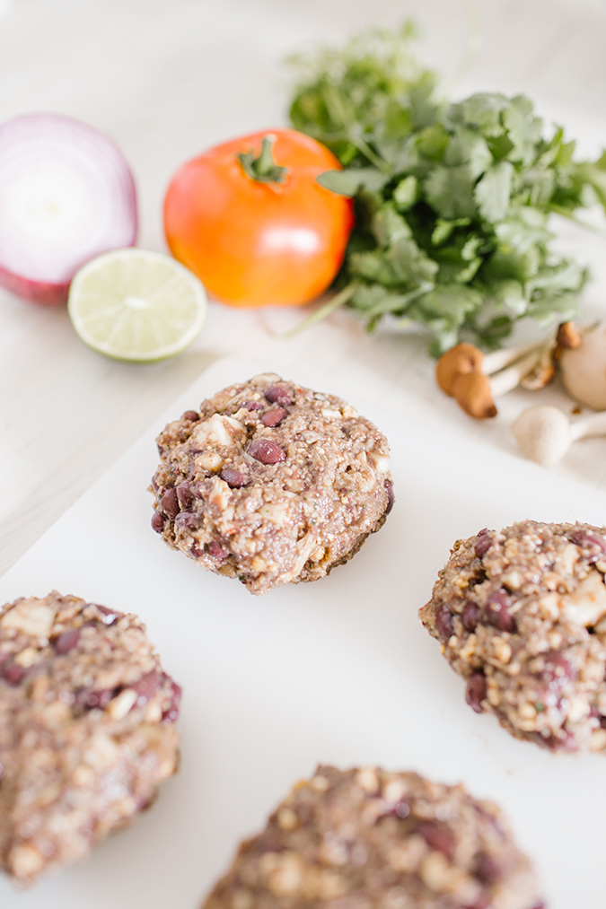 vegan black bean burgers on LaurenConrad.com