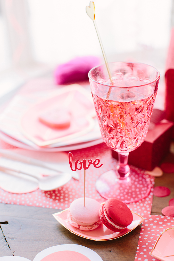 pretty galentine's day set up via LaurenConrad.com