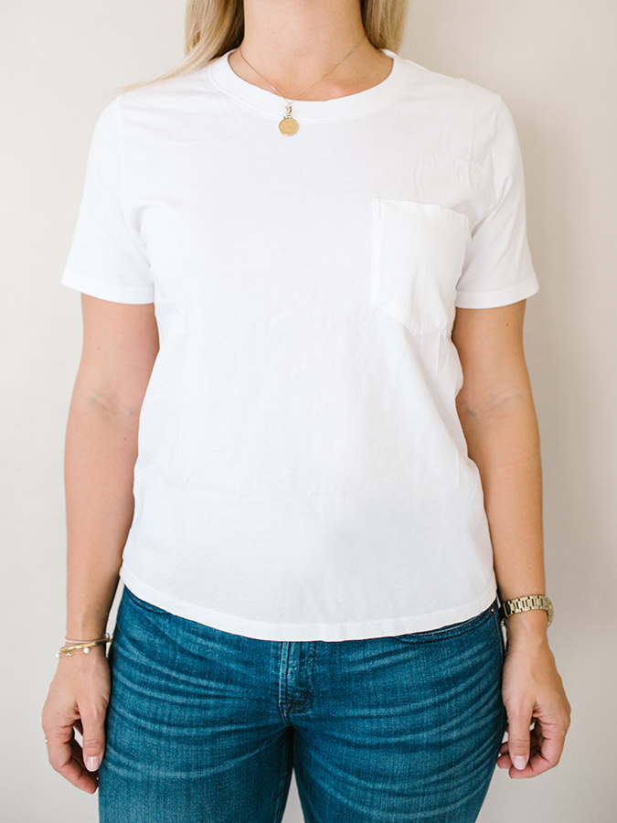 womens white tee