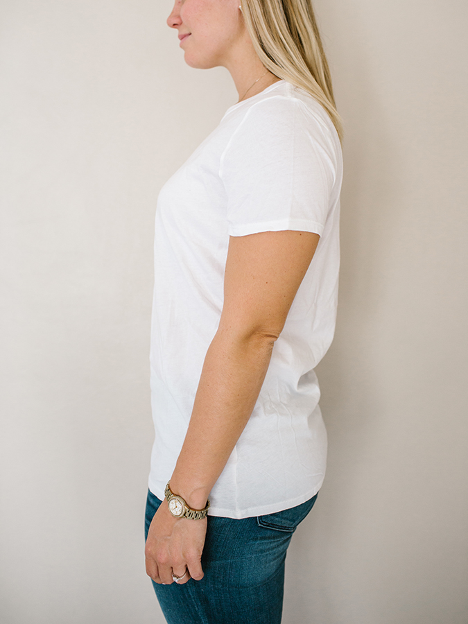 gap plain white t shirt