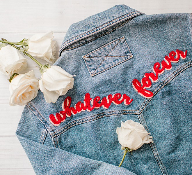 DIY: Hand Embroidered Denim