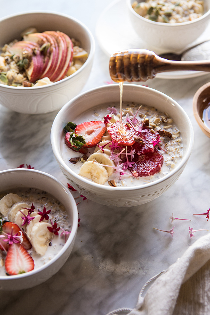 how to make overnight oats, two ways via laurenconrad.com