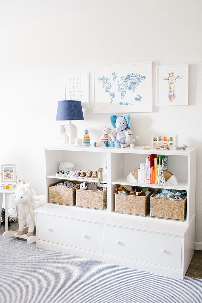 pottery barn nursery shelves