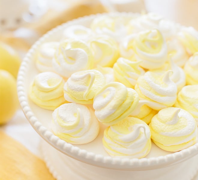Recipe Box: Pastel Yellow Meringues