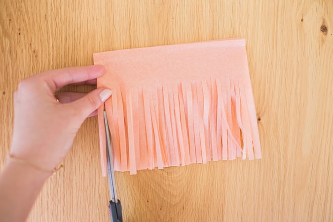 DIY tissue paper tassels via laurenconrad.com