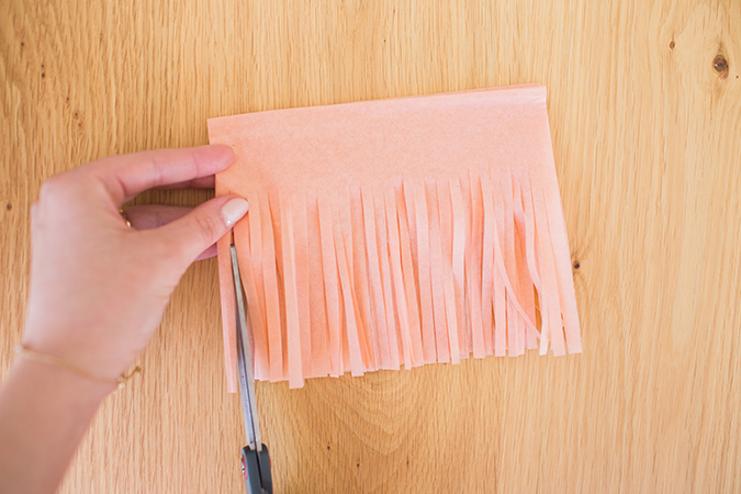 DIY tissue paper tassels via laurenconrad.com