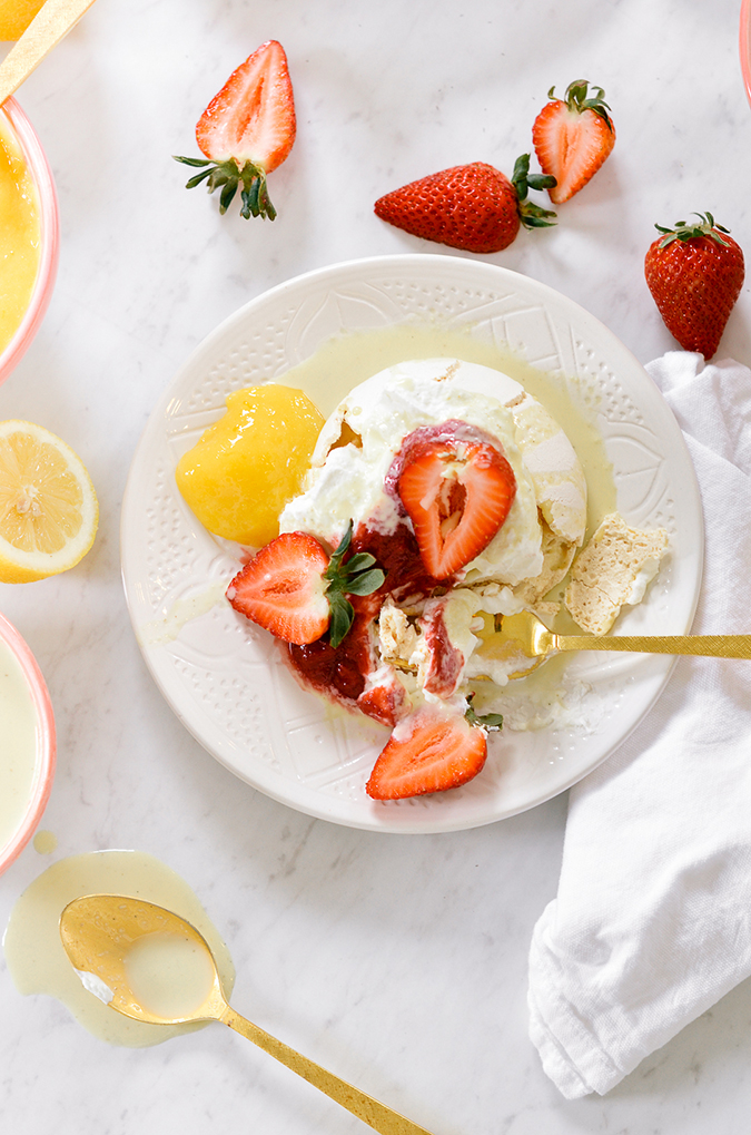 pavlova spread for mother's day 