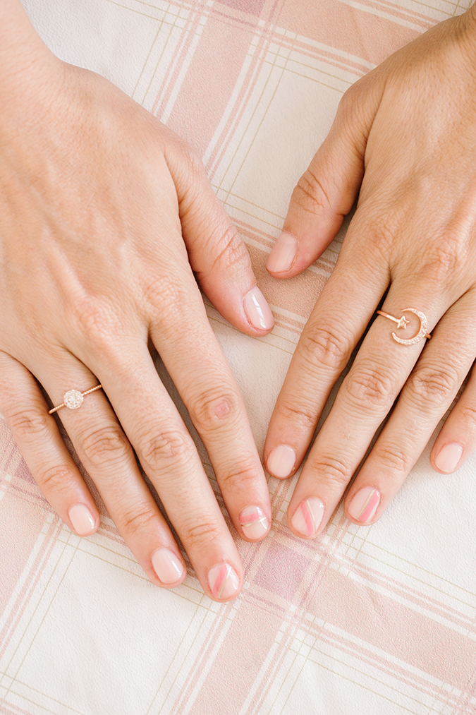 Olive and June manicure inspired by LC Lauren Conrad prints