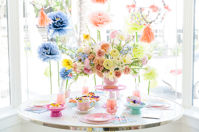 A Bright & Colorful Floral Mother’s Day Celebration