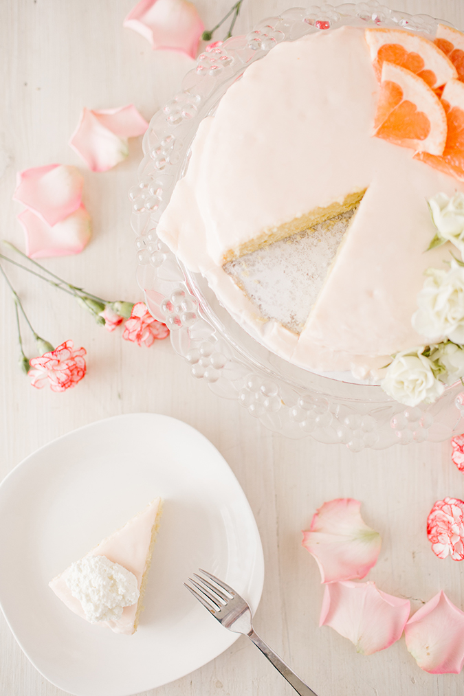 grapefruit cake recipe via laurenconrad.com