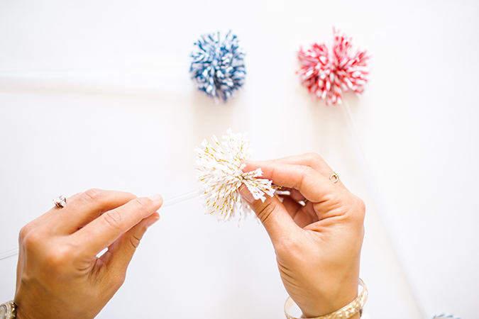 how to make DIY memorial day drink stirrers