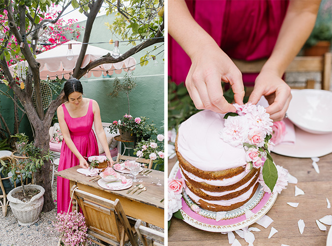 pretty pink rosé tasting picnic via laurenconrad.com