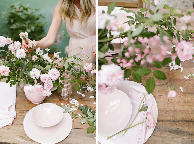 pretty pink rosé tasting picnic via laurenconrad.com