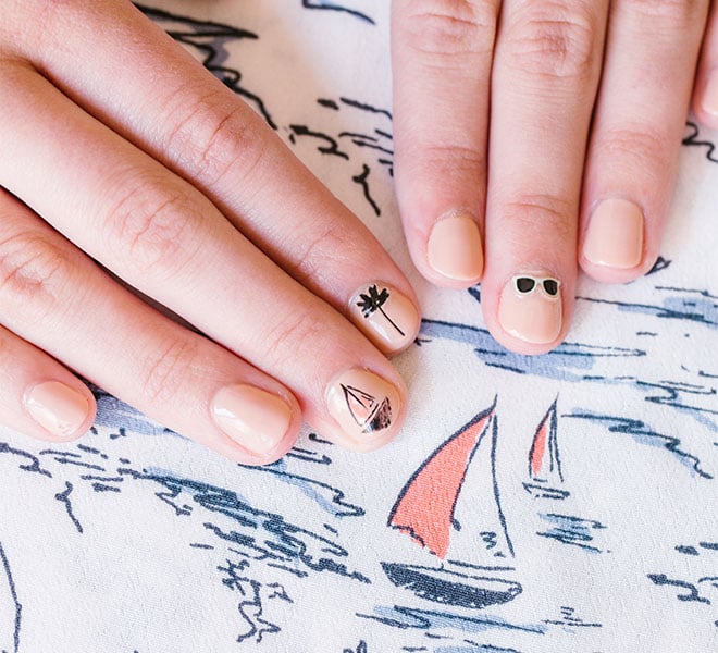 Nail Files: Our Olive & June Sailboat Mani Inspired by LC Lauren Conrad