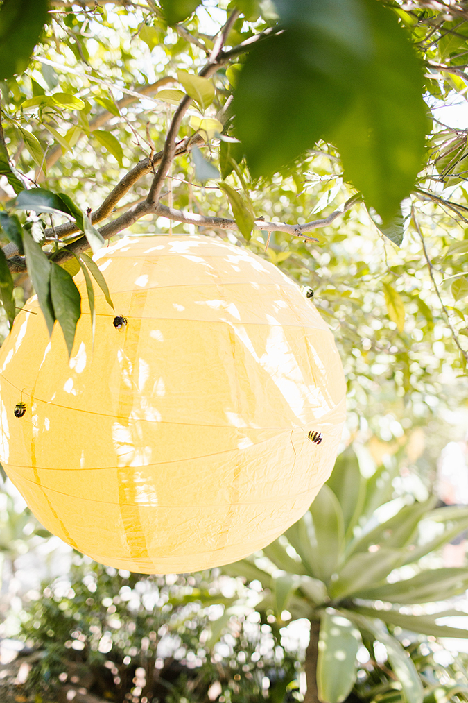 a bee-themed first "bee-day" party via laurenconrad.com