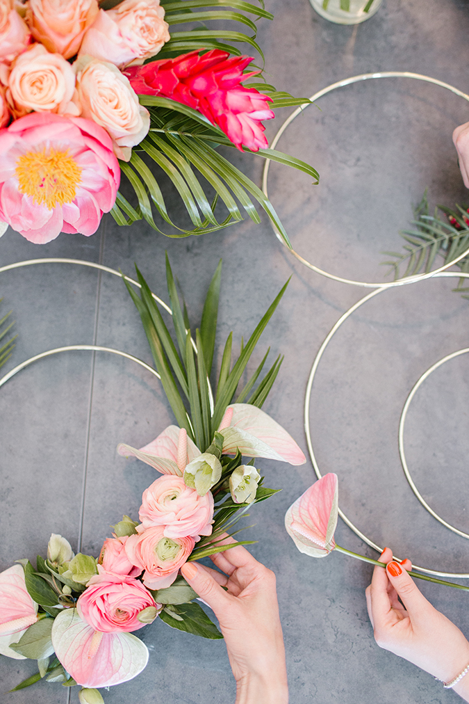 tropical flamingo themed party via laurenconrad.com