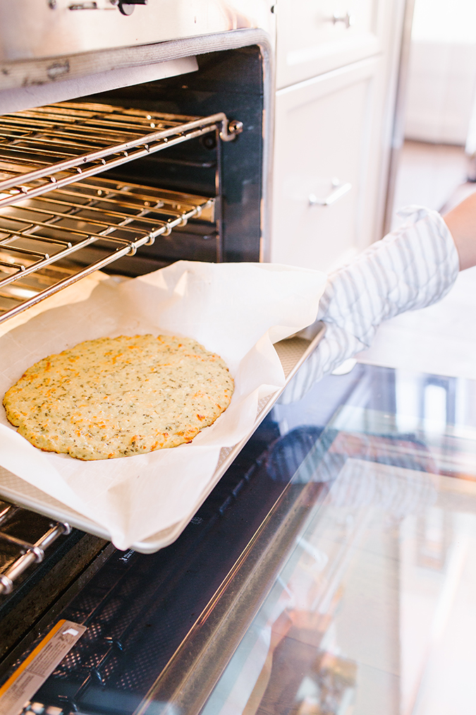 homemade cauliflower crust BBQ chicken pizza recipe