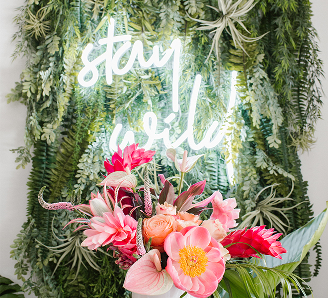 Party Planning: A Tropical Palm Leaf & Pink Flamingo-Themed Soirée