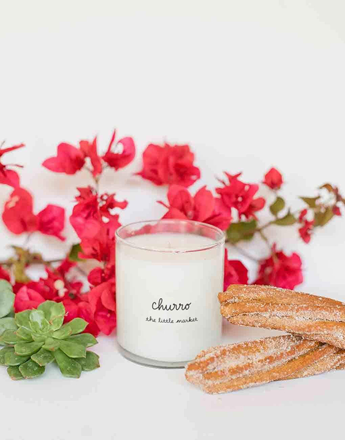 churro scented candle from the little market