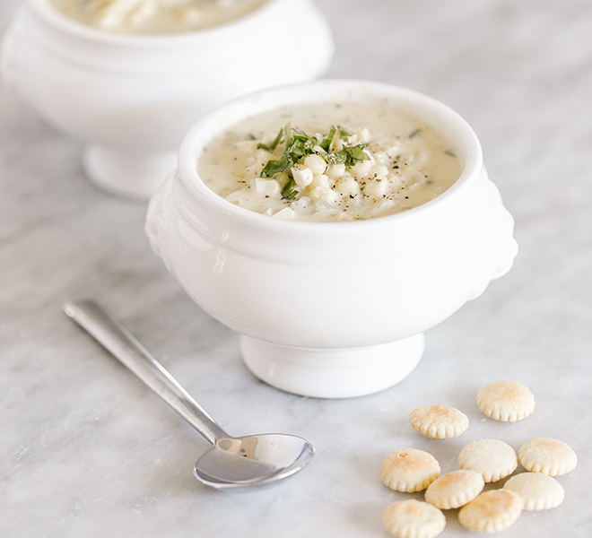 Recipe Box: Summer White Corn & Blue Crab Chowder