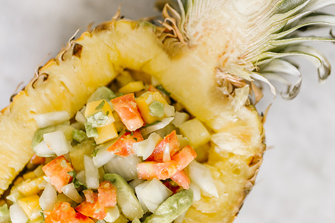 pineapple mango salsa recipe via laurenconrad.com