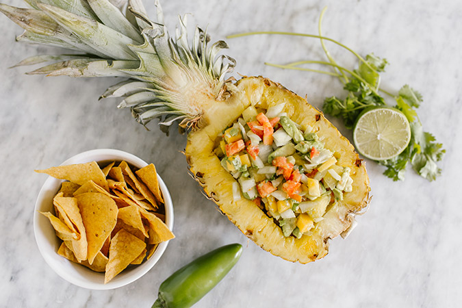 pineapple mango salsa recipe via laurenconrad.com