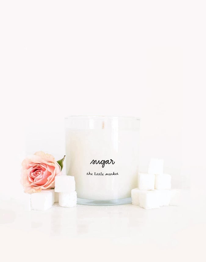 sugar scented candle from the little market