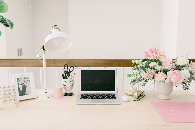 POPPYjack Shop's stylish home office makeover via laurenconrad.com