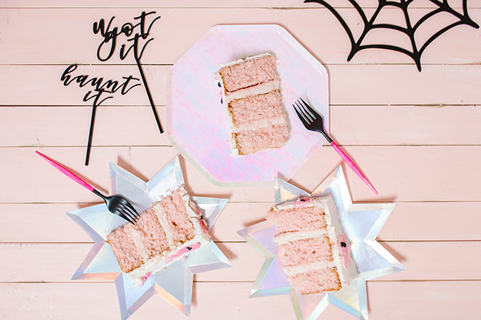 blush pink halloween party via laurenconrad.com