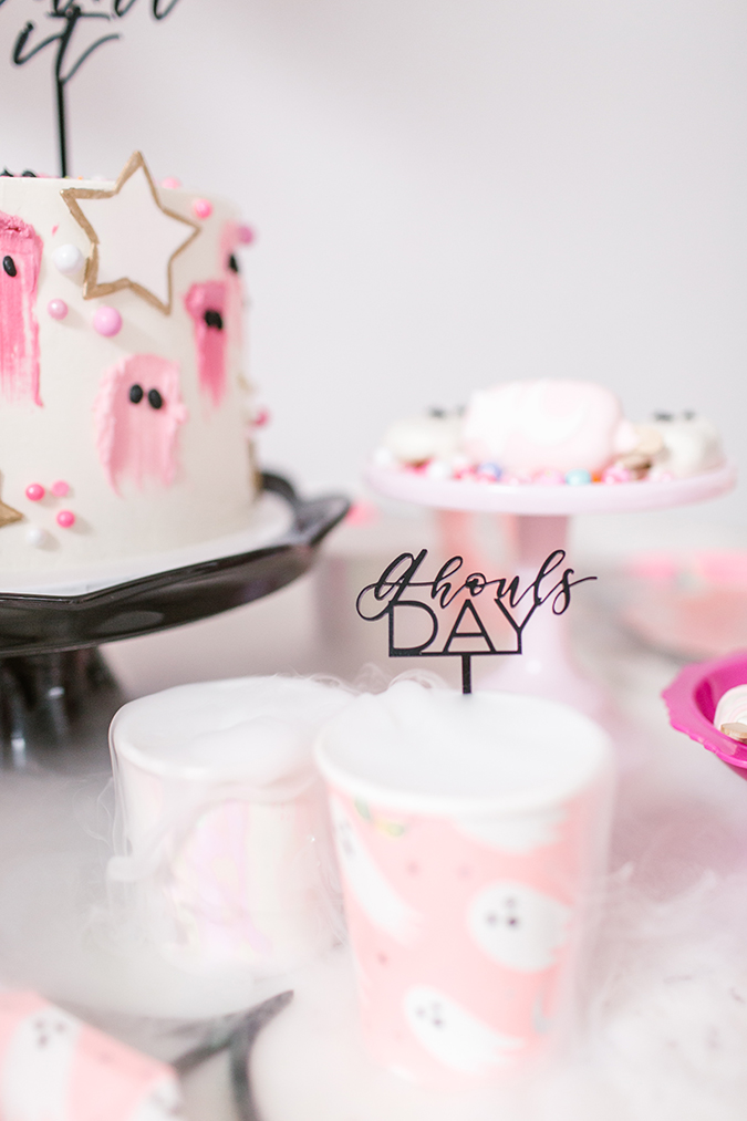 blush pink halloween party via laurenconrad.com