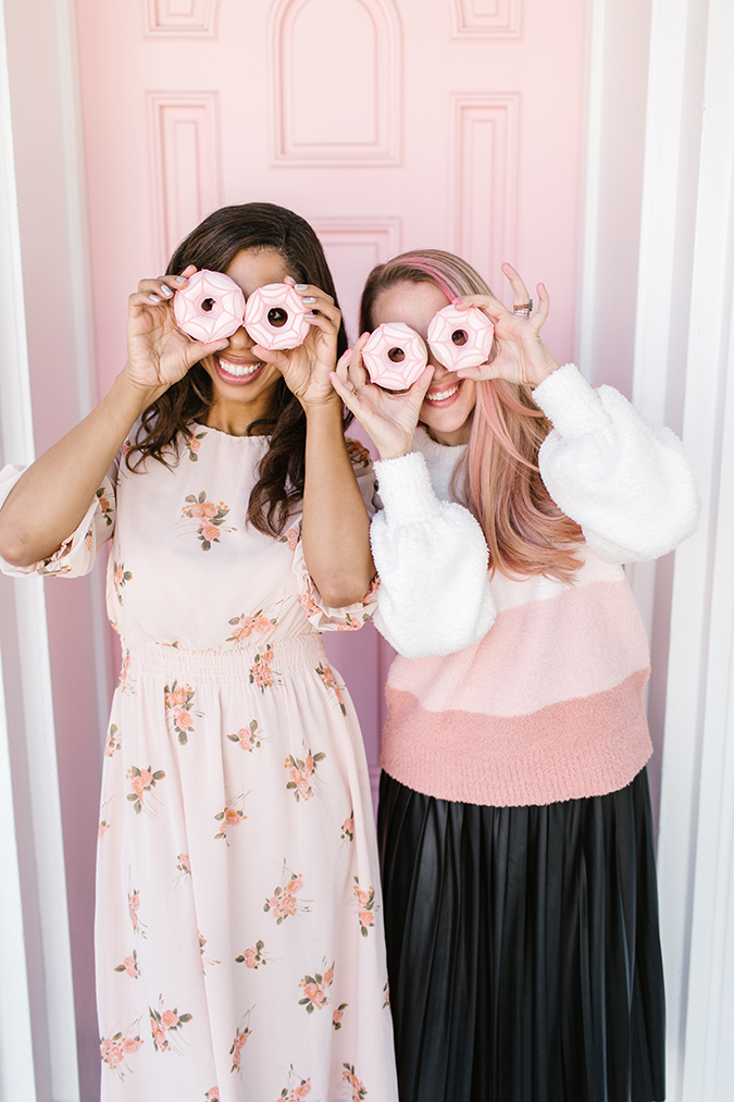 blush pink halloween party via laurenconrad.com