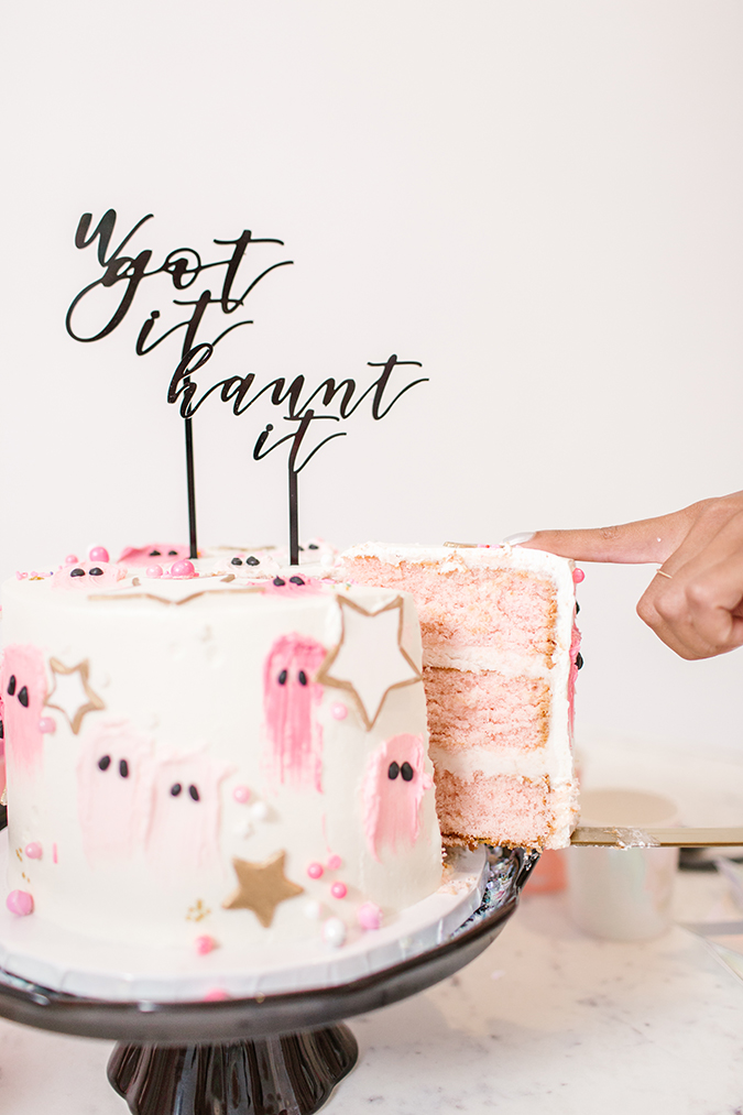 blush pink halloween party via laurenconrad.com