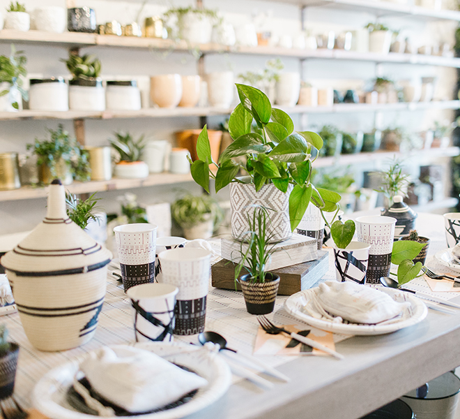 Party Planning: A Plant Shop Party Inspired by The Little Market Mudcloth