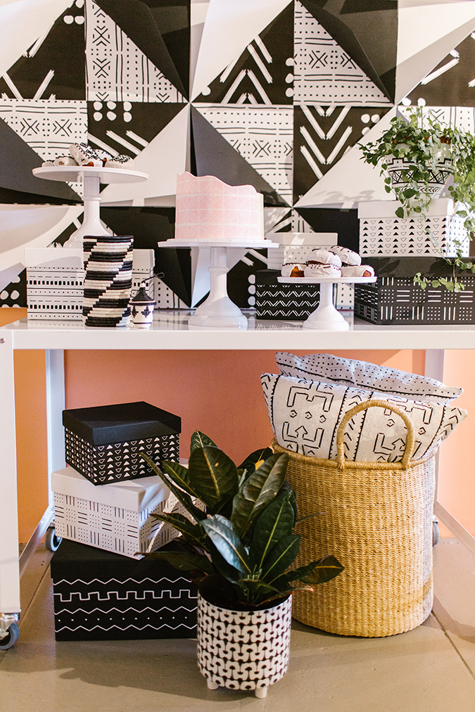 plant shop party inspired by The Little Market mudcloth via laurenconrad.com