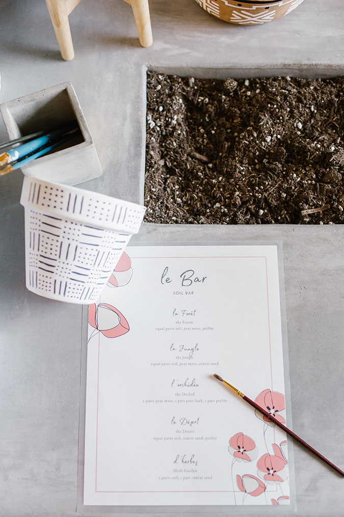 plant shop party inspired by The Little Market mudcloth via laurenconrad.com