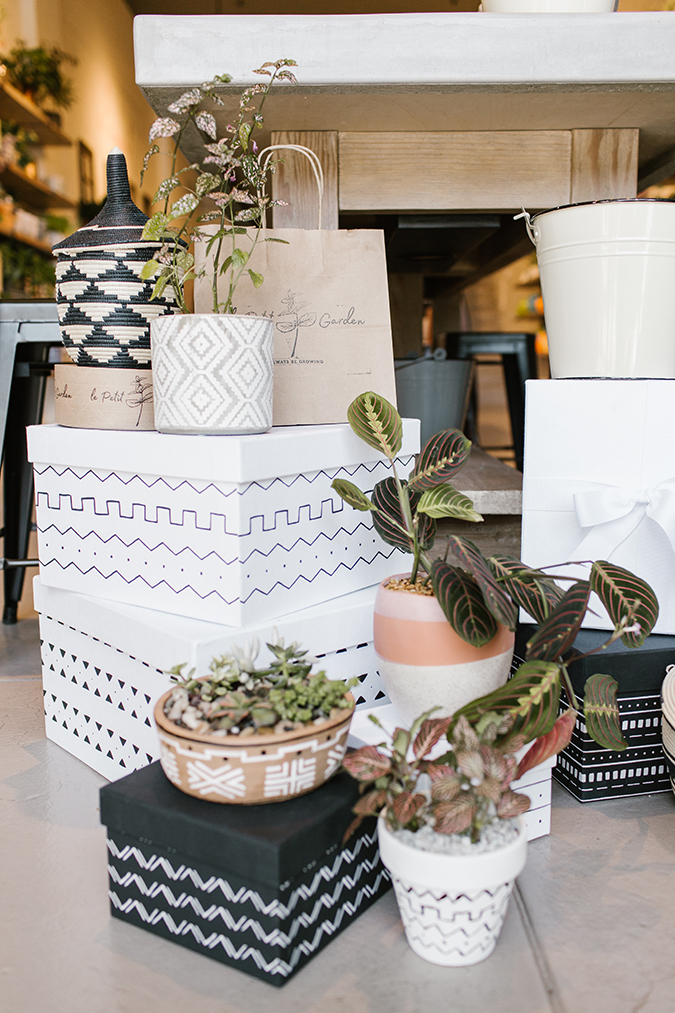 plant shop party inspired by The Little Market mudcloth via laurenconrad.com