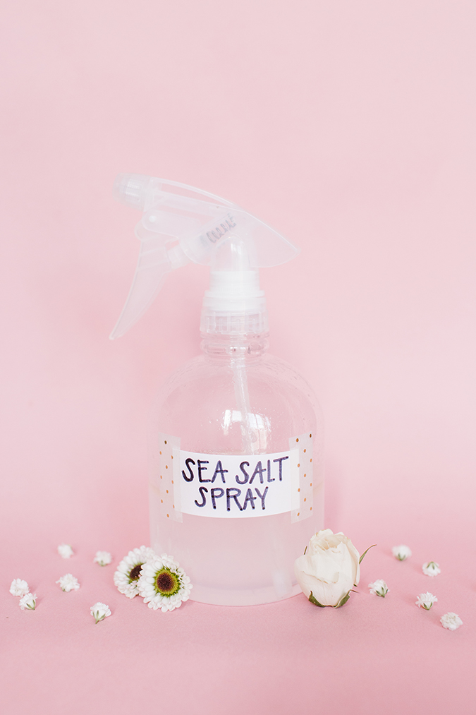 DIY sea salt spray via laurenconrad.com