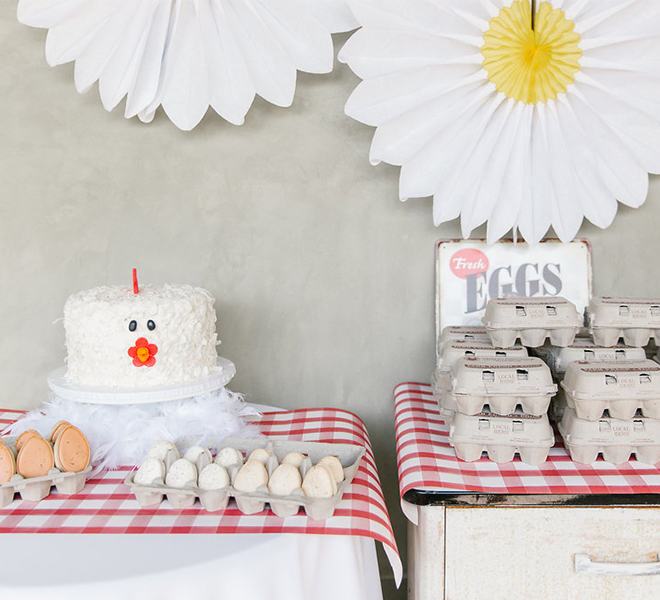 chicken  themed party