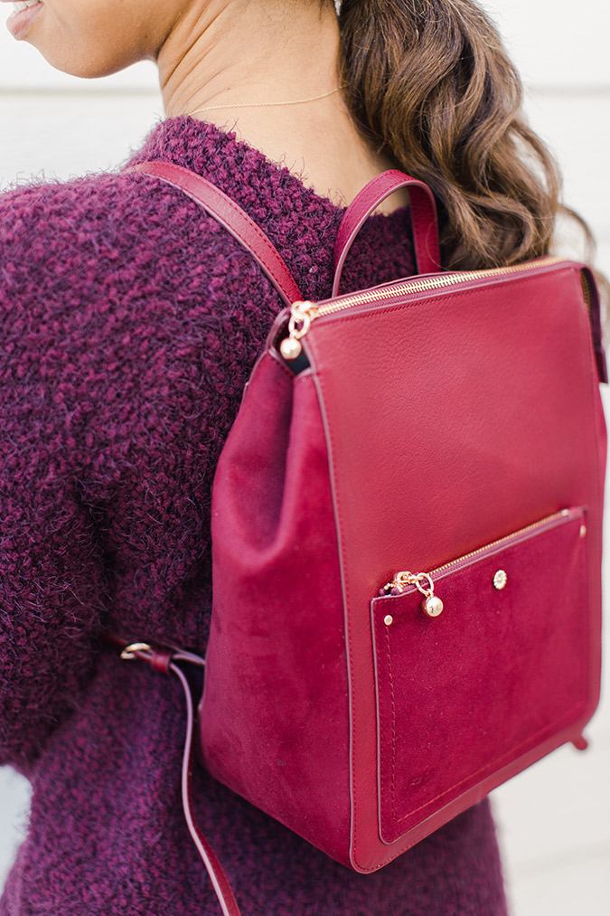 LC Lauren Conrad Pink Backpack  Pink backpack, Leather fashion