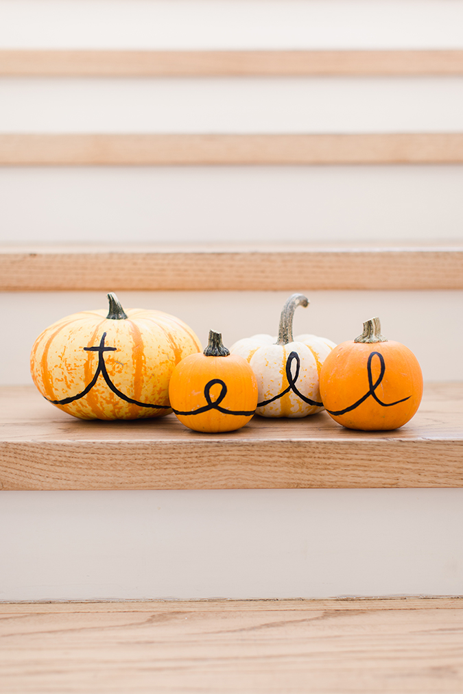 personalized family pumpkins via laurenconrad.com